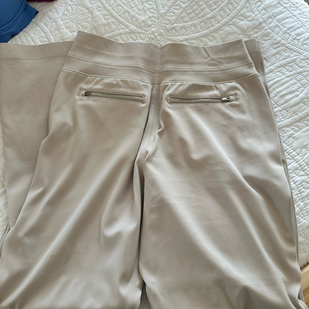 Athleta Wide Leg Pants - Cream Venice Joggers